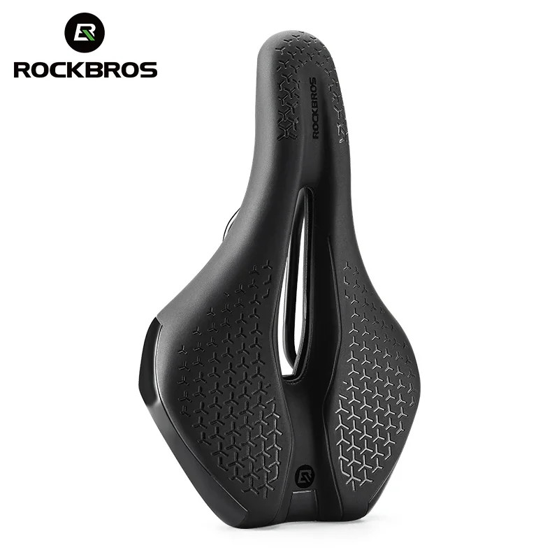 Bicycle Seat Saddle MTB Road Bike Breathable Shockproof Non-Slip Leather Cushion
