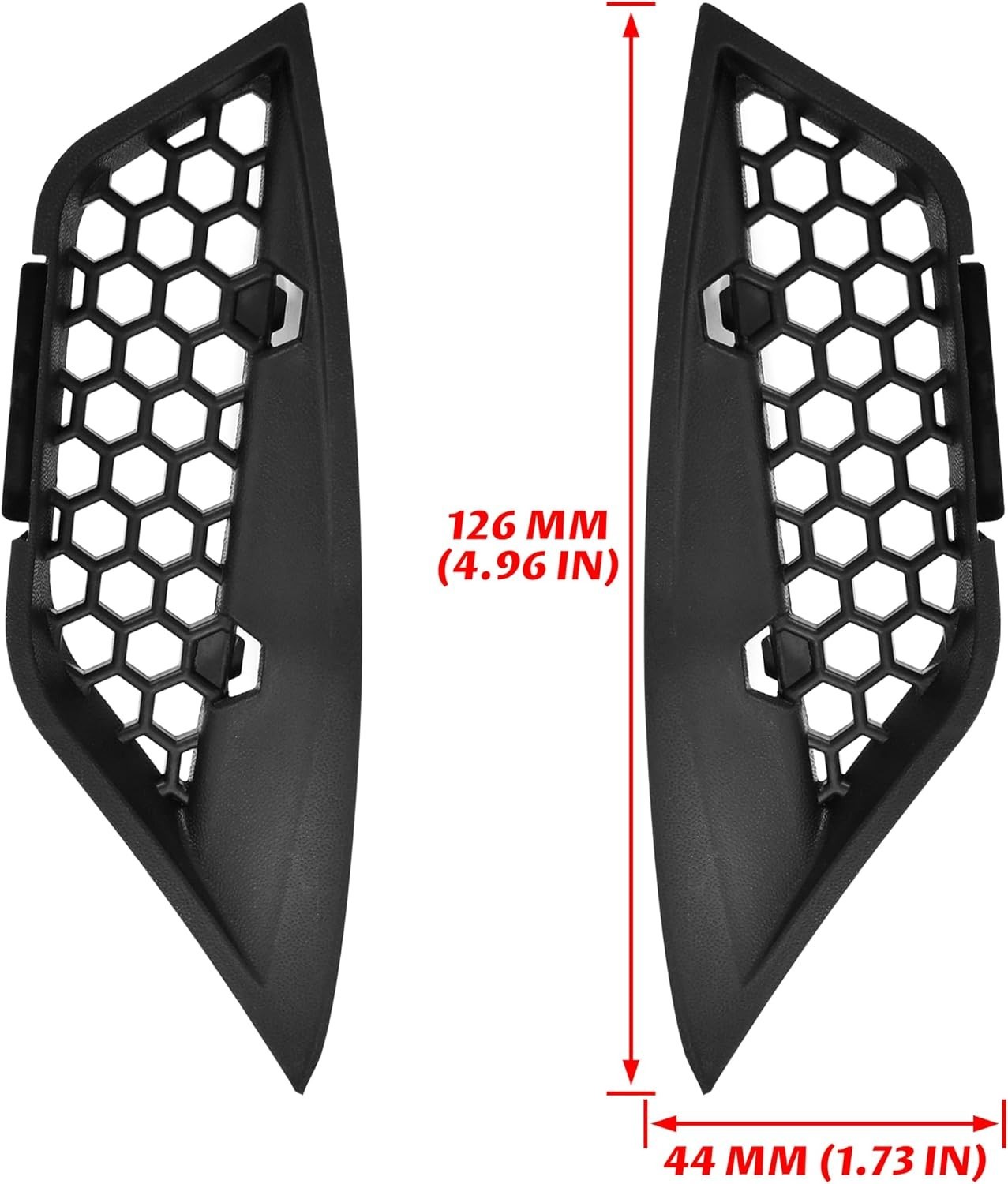 Full-Grille Protection Inserts for All Can-Am Ryker Models – Black ABS Design