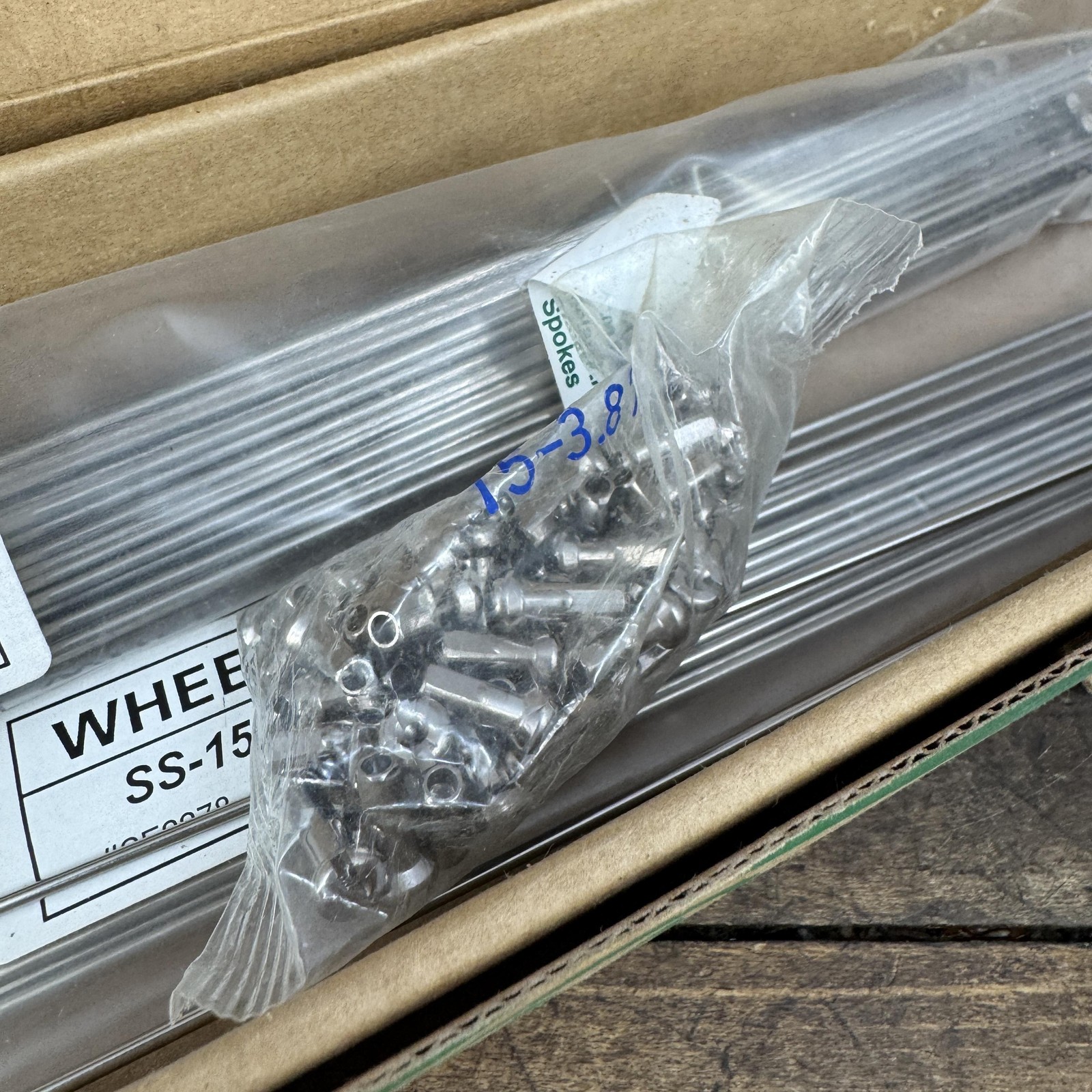 Wheelsmith Bicycle Spokes 278mm Silver Steel 15g J-Bend Box Lot SS-15-278