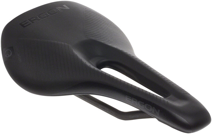 Ergon SR Pro Carbon Saddle Carbon Stealth Women’s Small Medium Synthetic Cut Out