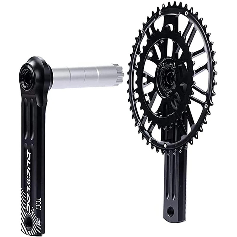 170/172.5mm Cranks Arm Road Gravel Bike Crankset 48-32T with Double Chainring BB