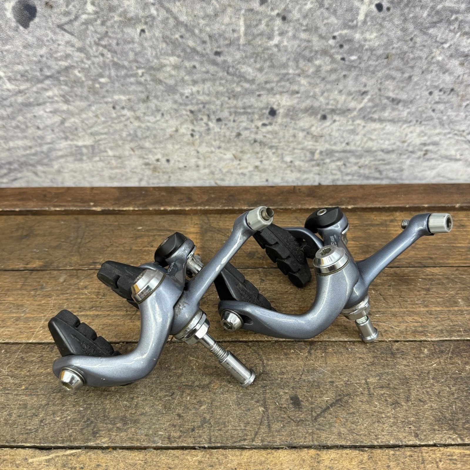 Vintage Suntour GPX Hidden Spring Brake Caliper Set 49-59mm Gray Front Rear Road