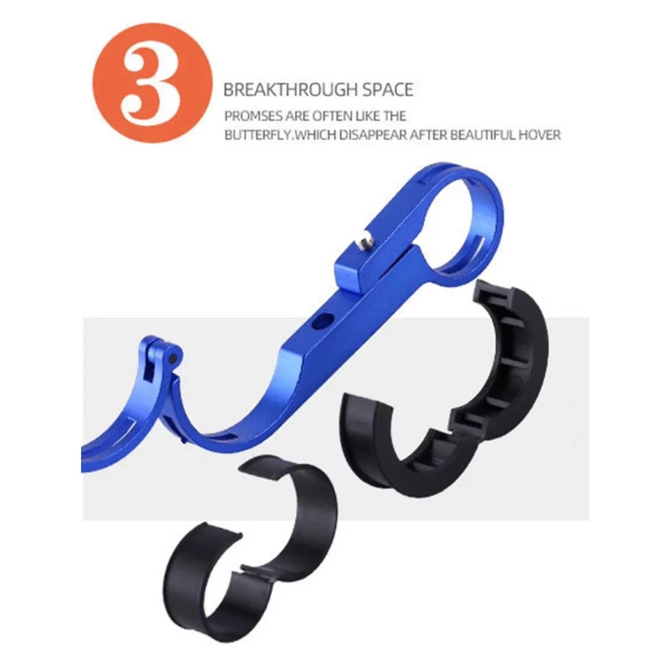 Bike Handlebar Extender Extension Bicycle Bar Mount Headlight GPS Holder Bracket