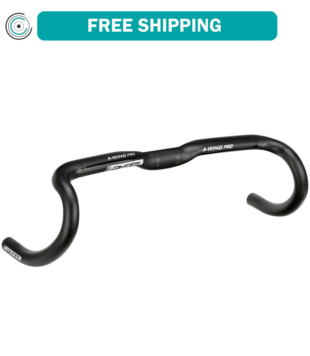 FSA AWing Pro AGX Drop Handlebar 31.8mm Clamp 44cm Drop 120mm reach 80mm Black