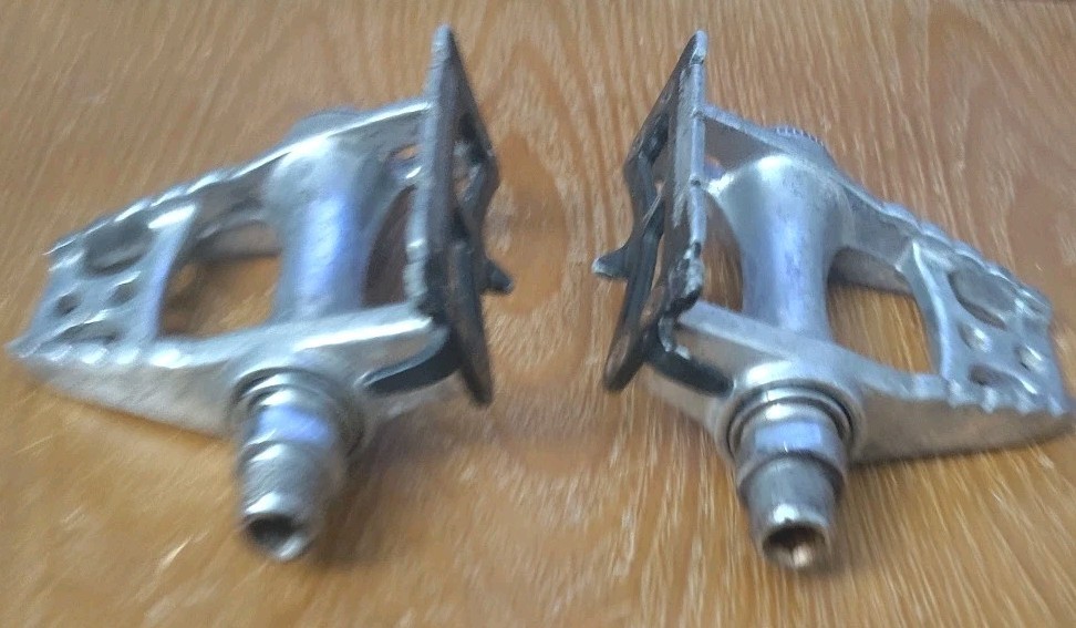 [7.76]Vintage Spidel CXC Pedals Made In France 80s Road Touring Bike