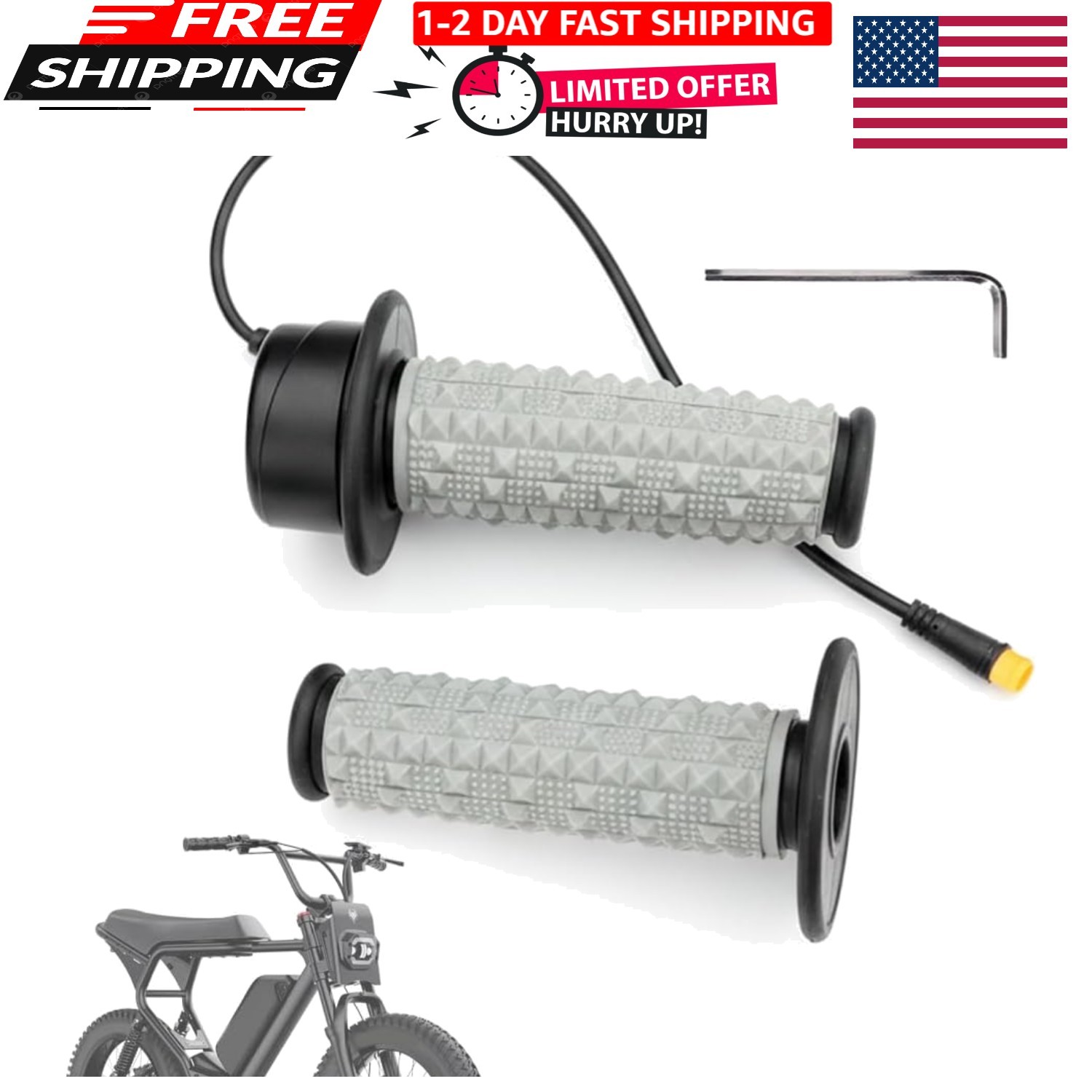 Full Twist Throttle Compatible with Macfox, HappyRun, Freego, Plug and Play E…