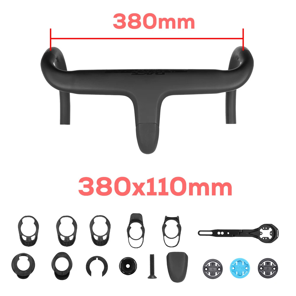Internal Cable Full Carbon Aero Integrated Road Bike Cockpit -10 Degree Drop Bar