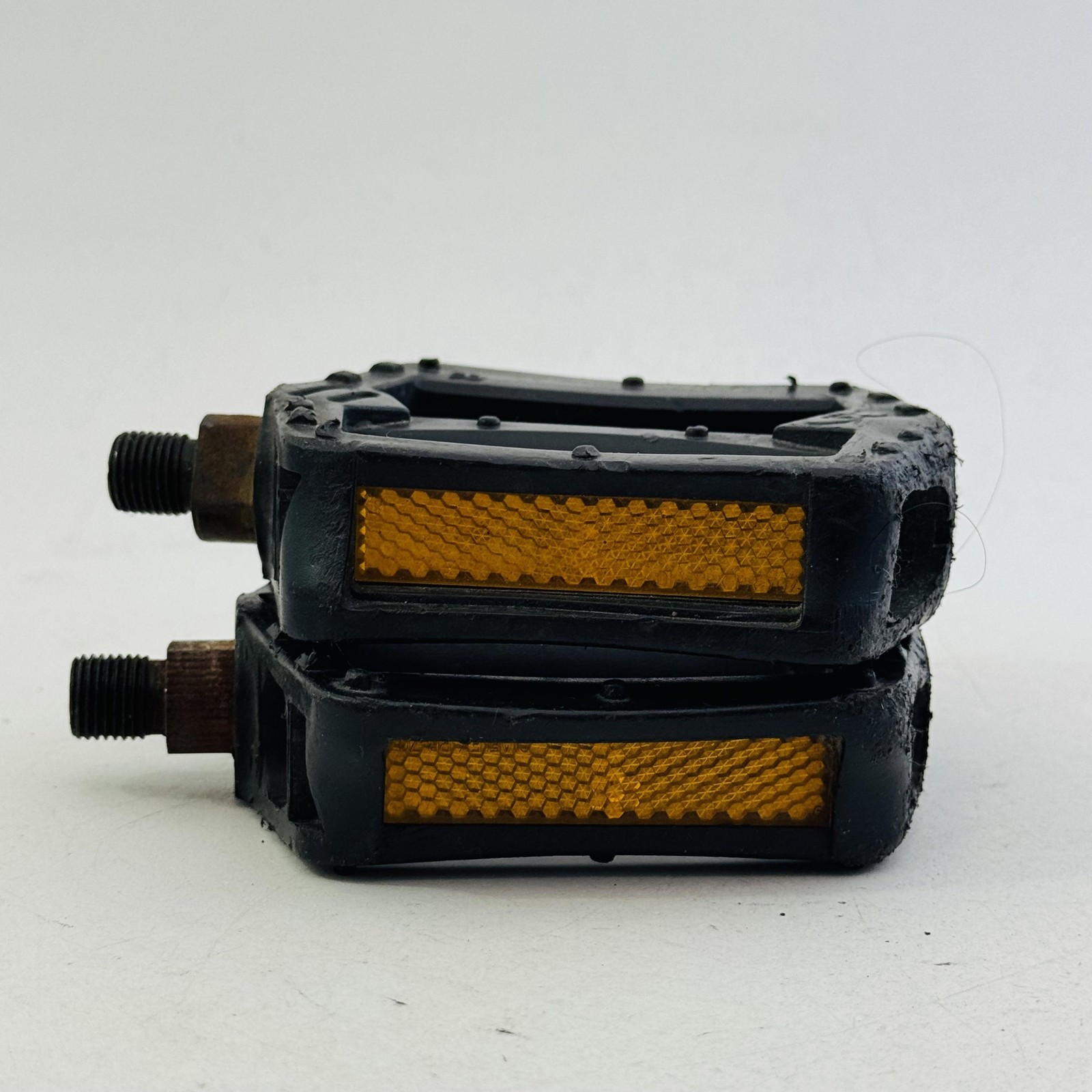 Vintage GT VP-912 Platform Bike Pedals Pair Black 1/2in BMX Bike Plastic A50
