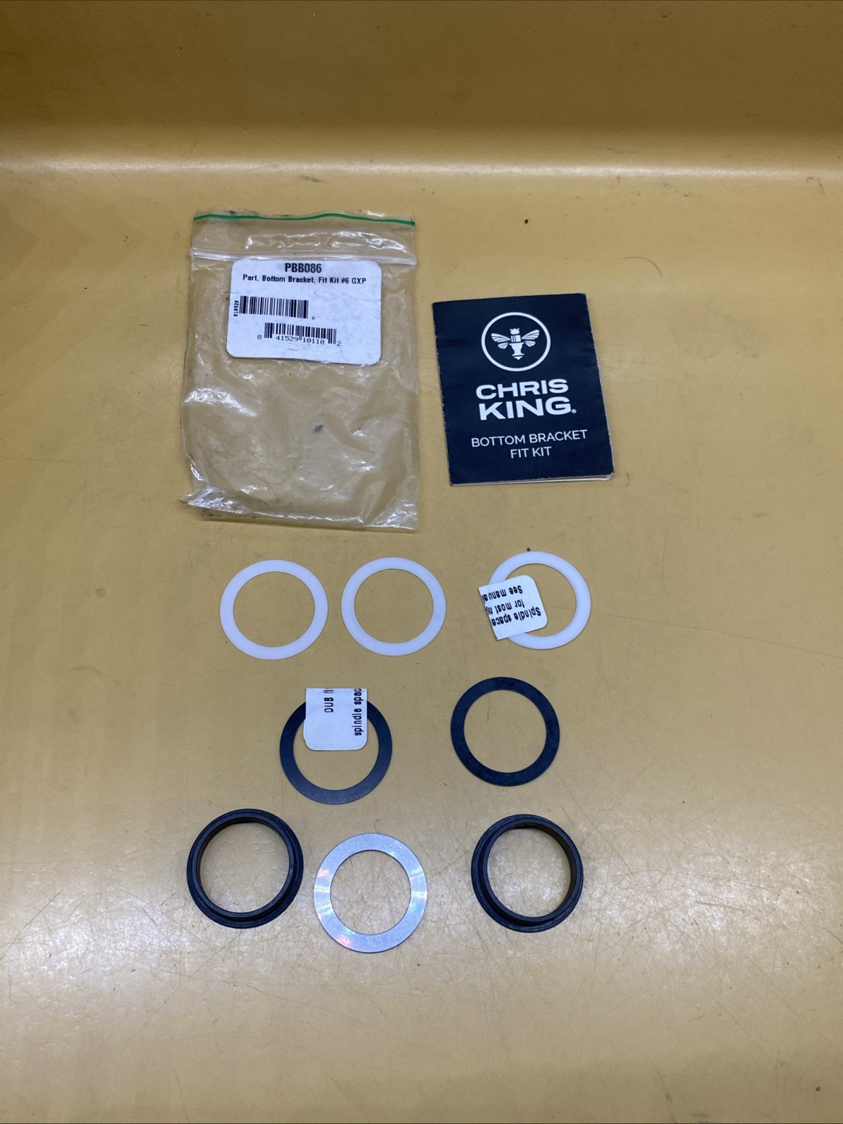 NEW Chris King PBB045 BB Kit #8 ThreadFit 24 Road 68mm Bottom Bracket Kit