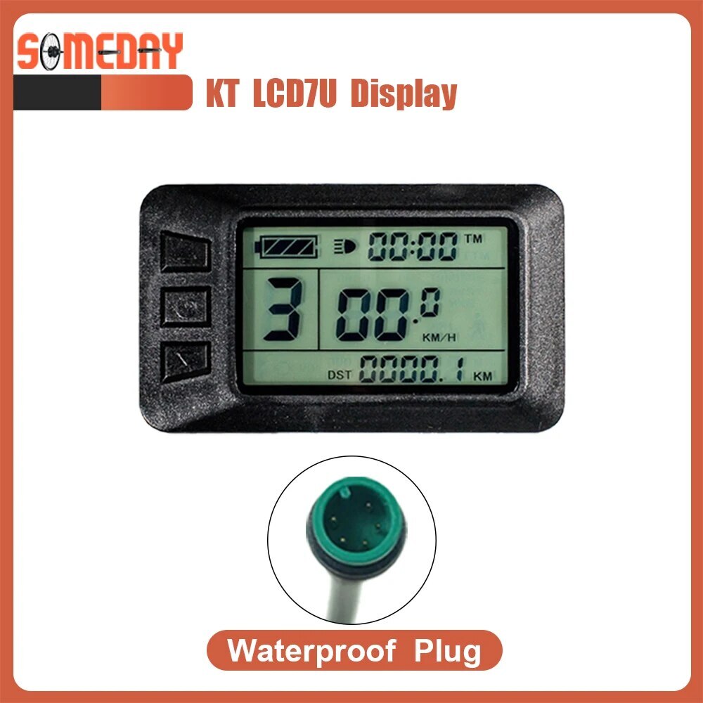 E-bike LCD LED Display Waterproof SM Plug 24V 36V 48V 72V for Ebike Display