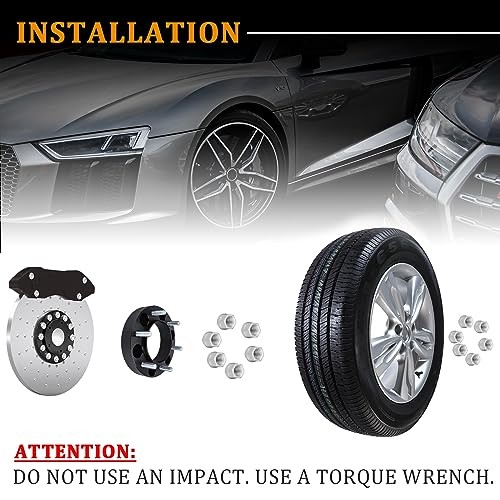 1.25in Wheel Spacers, 2pcs 6×5.5/6×139.7mm Hubcentric Spacers 2PCS/1.25″