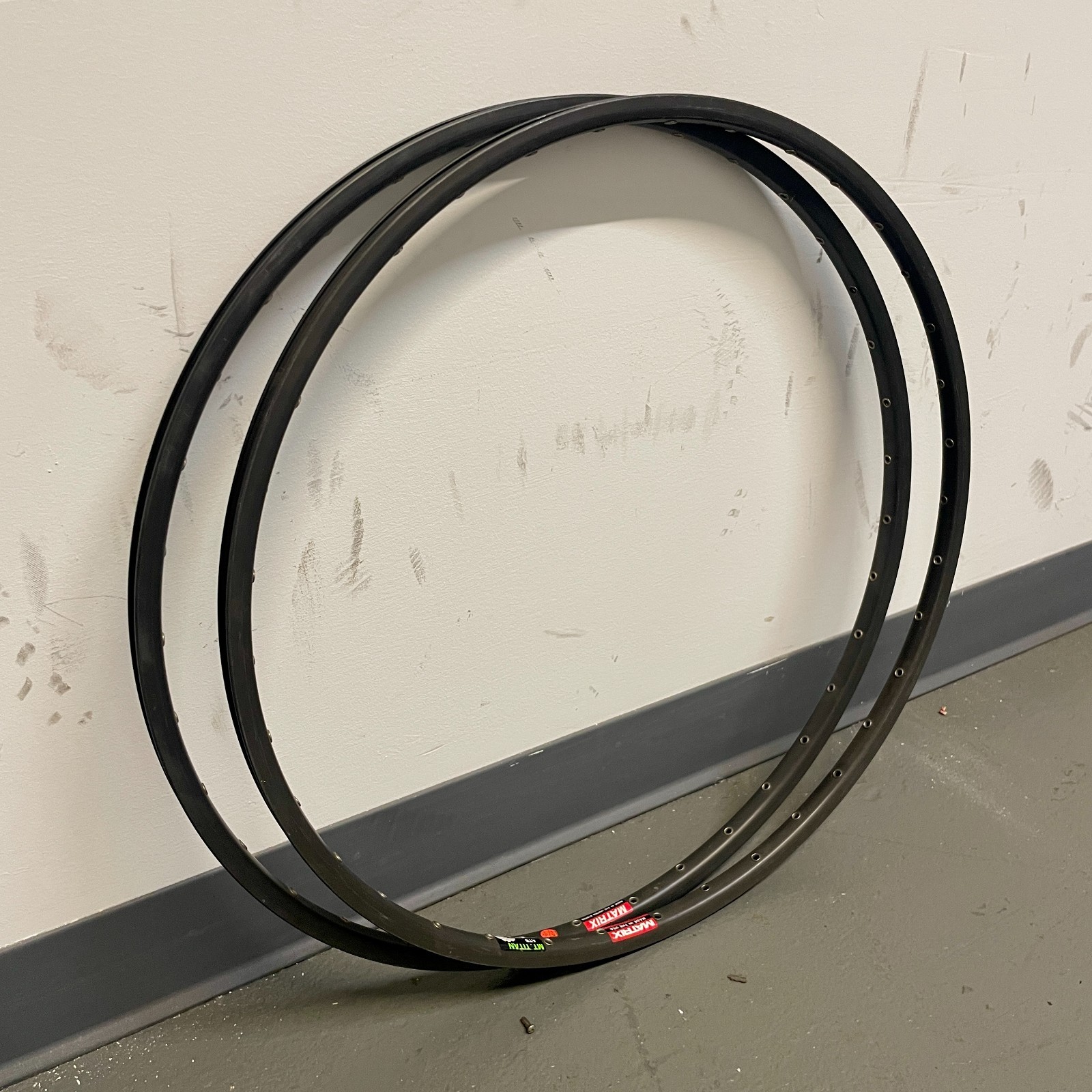NOS Matrix Mt. Titan ATB 26″ Heat Treated Rim Set 36H Made in USA Vintage MTB