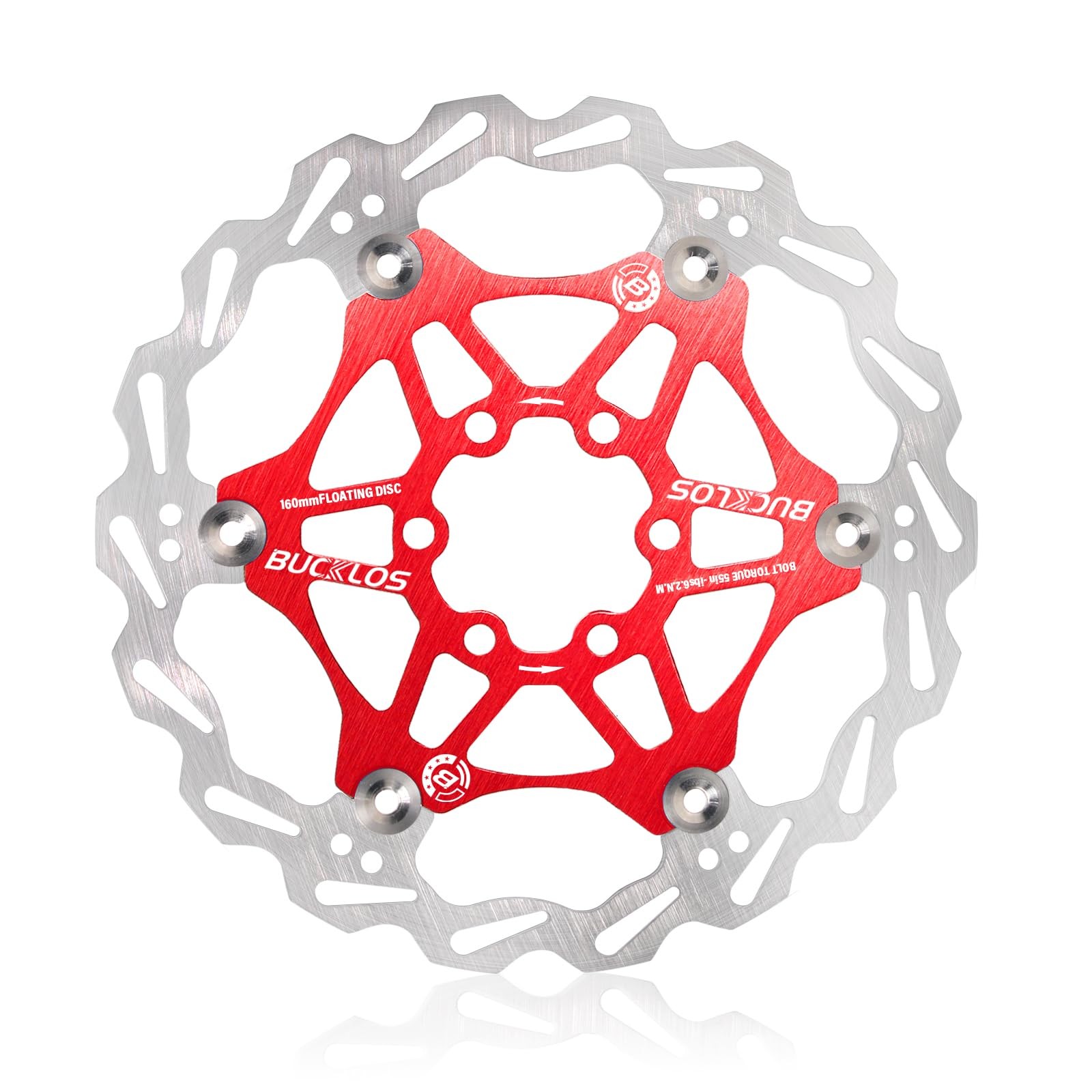160mm 180mm 203mm Floating Disc Brake Rotor, Stainless Steel MTB Brakes Rotor…