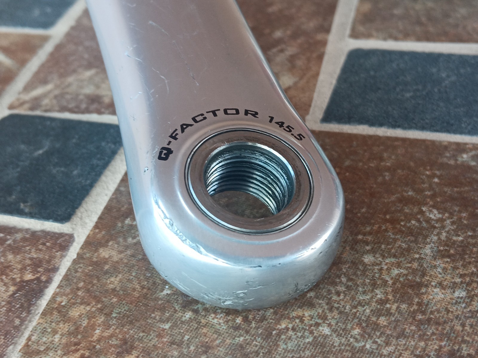 175mm 53/39 Campagnolo Athena 11 Ultra Torque Double Alloy Crankset Silver Campy