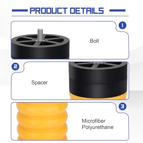 SSR-313-54 2PCS Rear Air Helper Spring Kit for 2014 2015 2016 2017 2018 2019