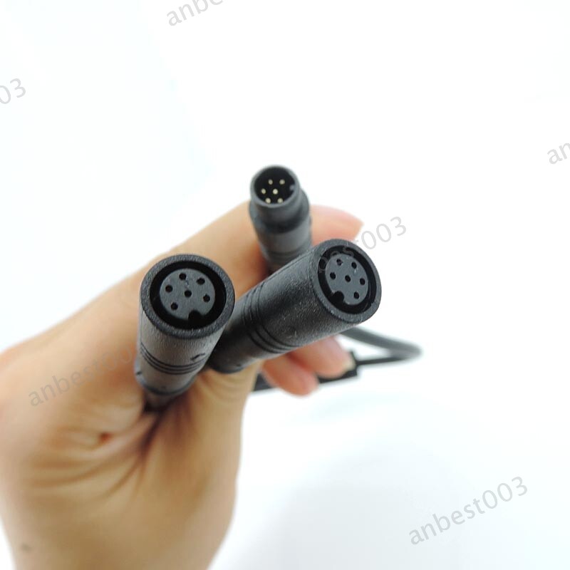 M8 waterproof 1 female male to 2 male female 2/3/4/5/6 pin Ebike splitter cable