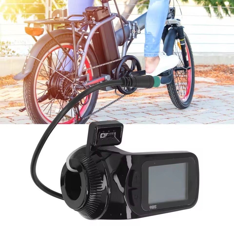 24V/36V/48V S886 Ebike LCD Display Panel Thumb Throttle For Electric Bicycle SDE