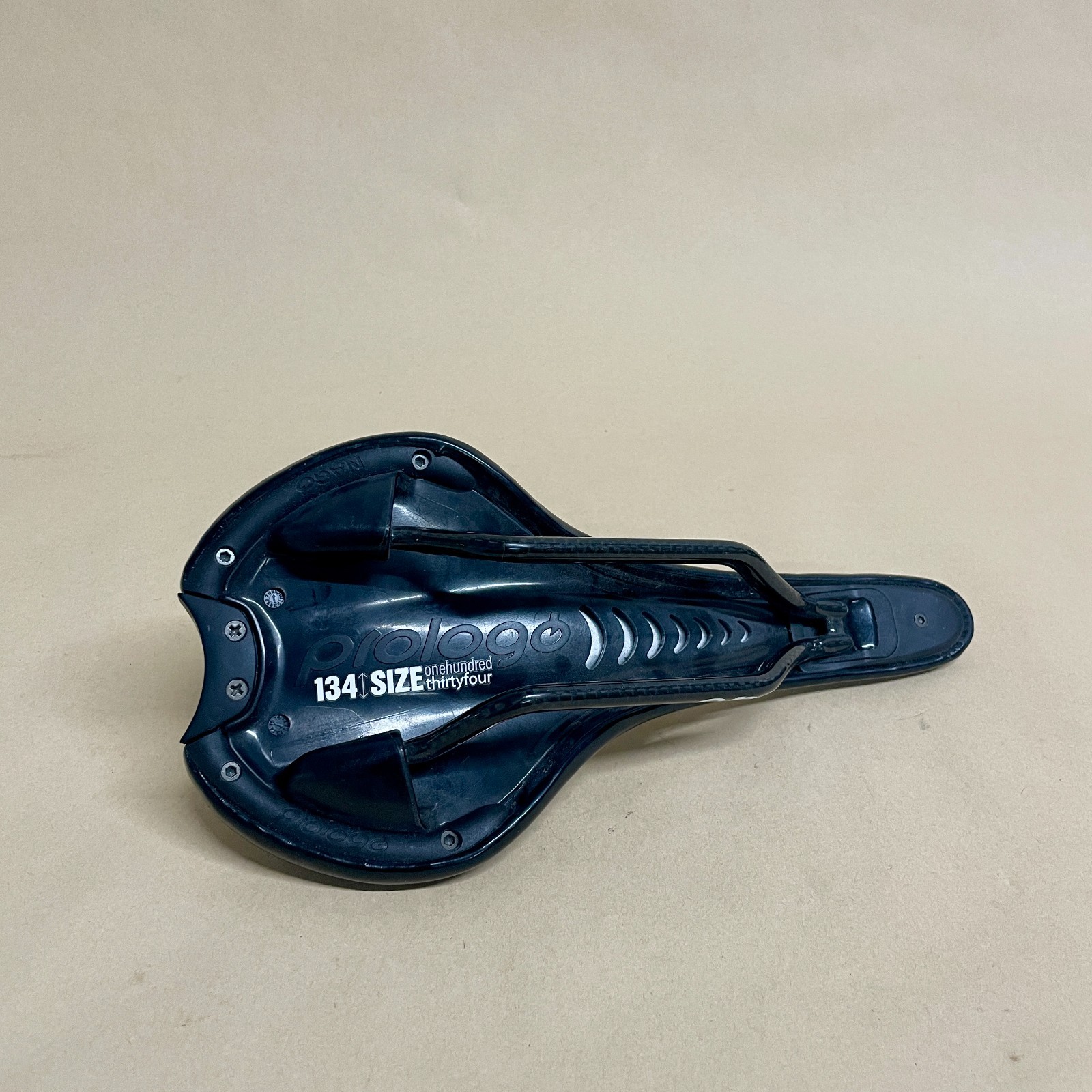 Prologo Nago Evo Road Bicycle Saddle Nack Carbon Rails Active Density 134mm Wide