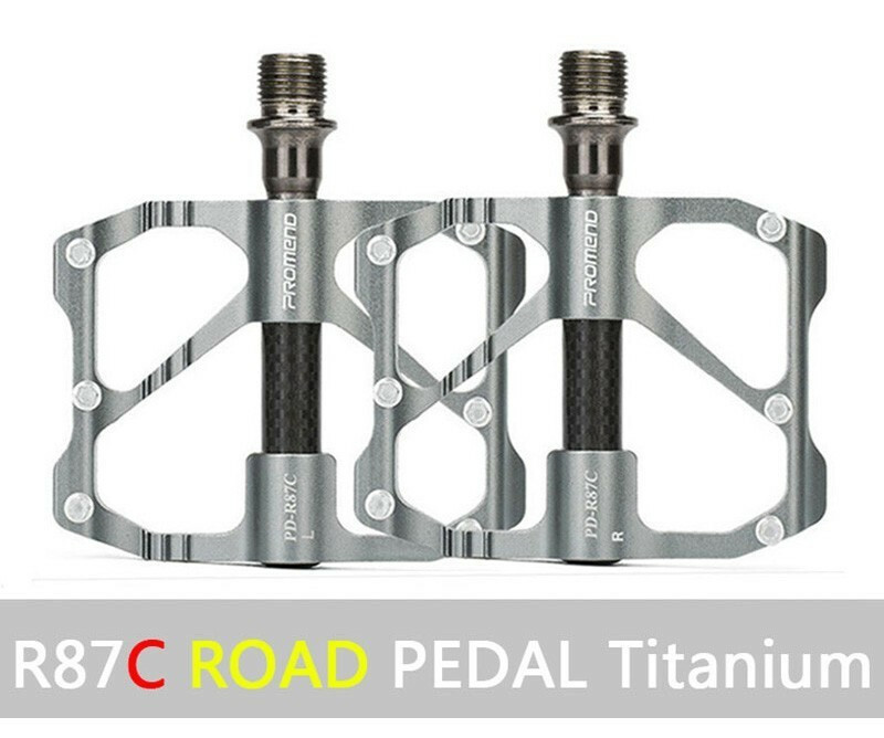 PROMEND Ultralight Carbon Titanium Bicycle Pedal MTB Road Bike Pedal 3 Bearings