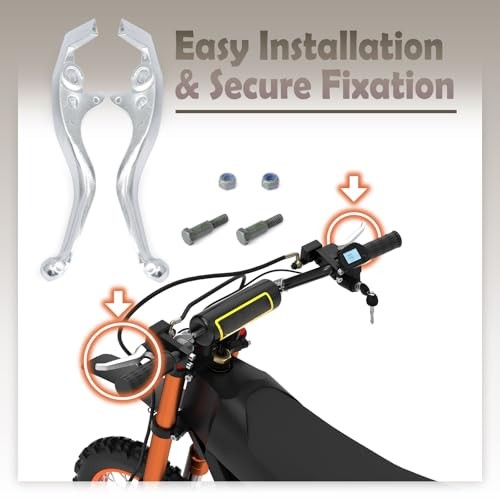 1 Pair Left and Right Lever Handbrake Compatible with Tuttio Soleil01 E-Bike,