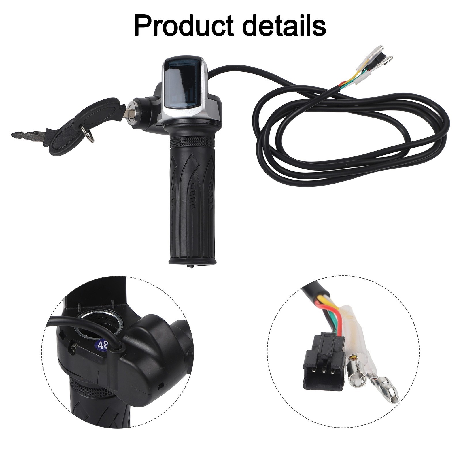 Throttle Grip Starter Metal Plastic Speed Shifter Power Indicator Sports