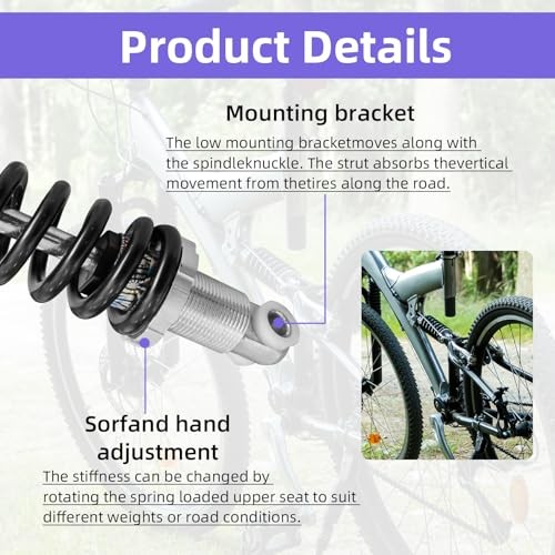 150MM Bike Seat Shock Absorber – Universal Fit High-Performance Suspension