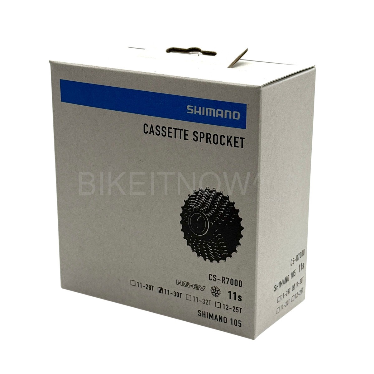 Shimano 105 CS-R7000 Road Cassette Sprocket 11-30T, 11-Speed