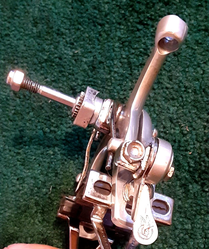 Used Campagnolo 1972 Record Brakes, Front & Rear, Standard, Adj. Screw, Pads