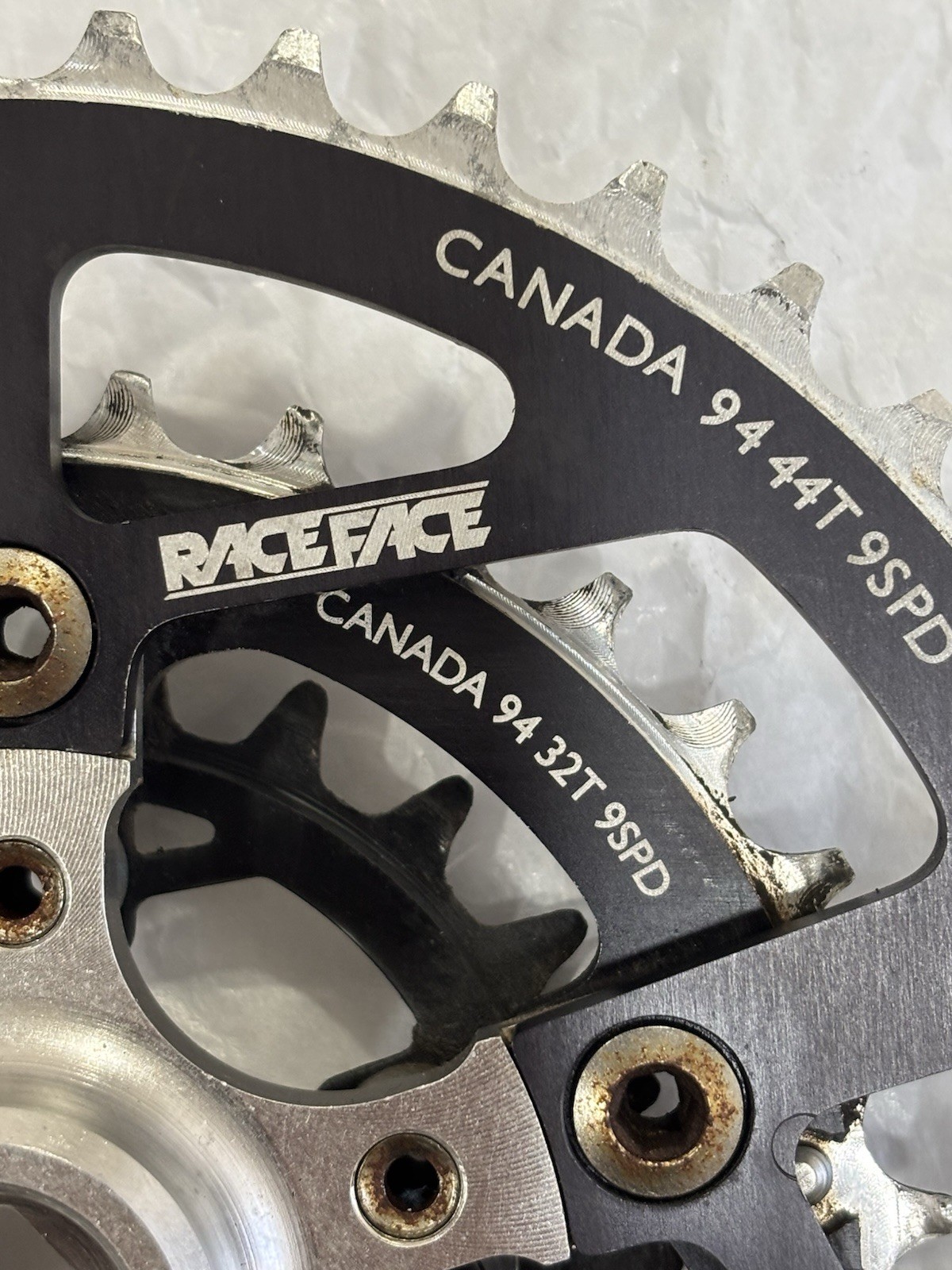Race Face Forged Crankset Square Taper Vintage 90’s MTB 175mm Shimano Un52 Bb