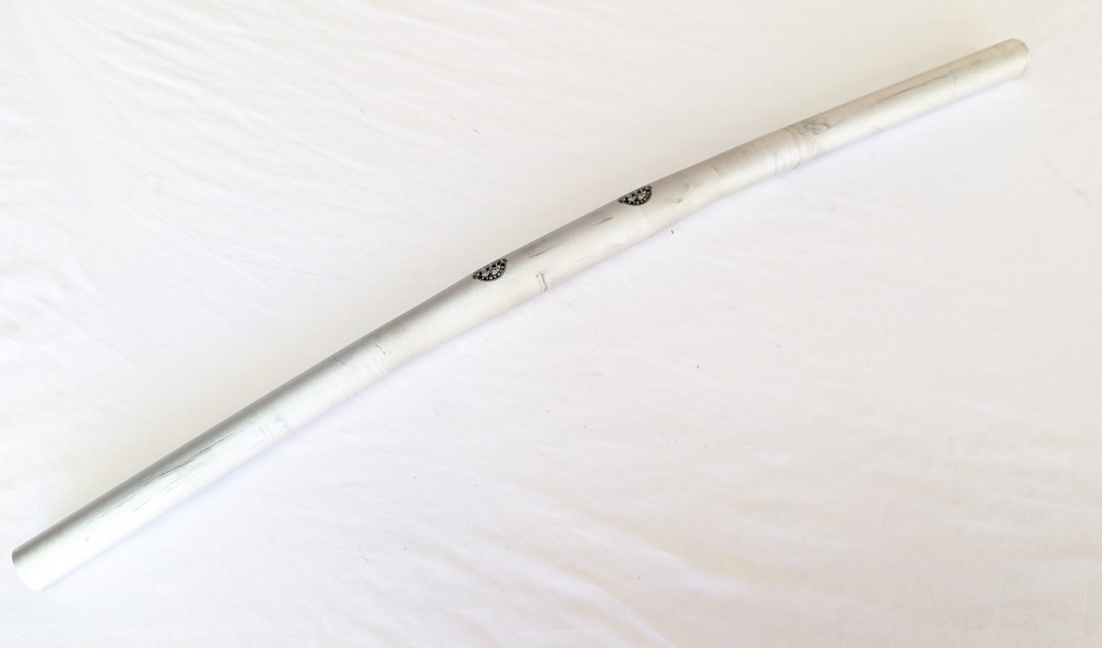 Retro Titec Enduro HF 560mm x 25.4mm Flat Handlebar Bar Silver Aluminum Vintage
