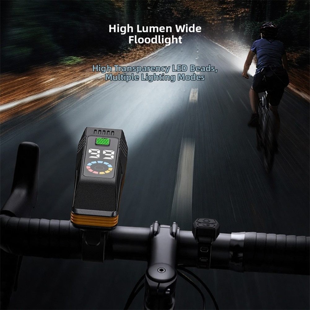 Front Light for Bike with Digital Readout and Integrated System