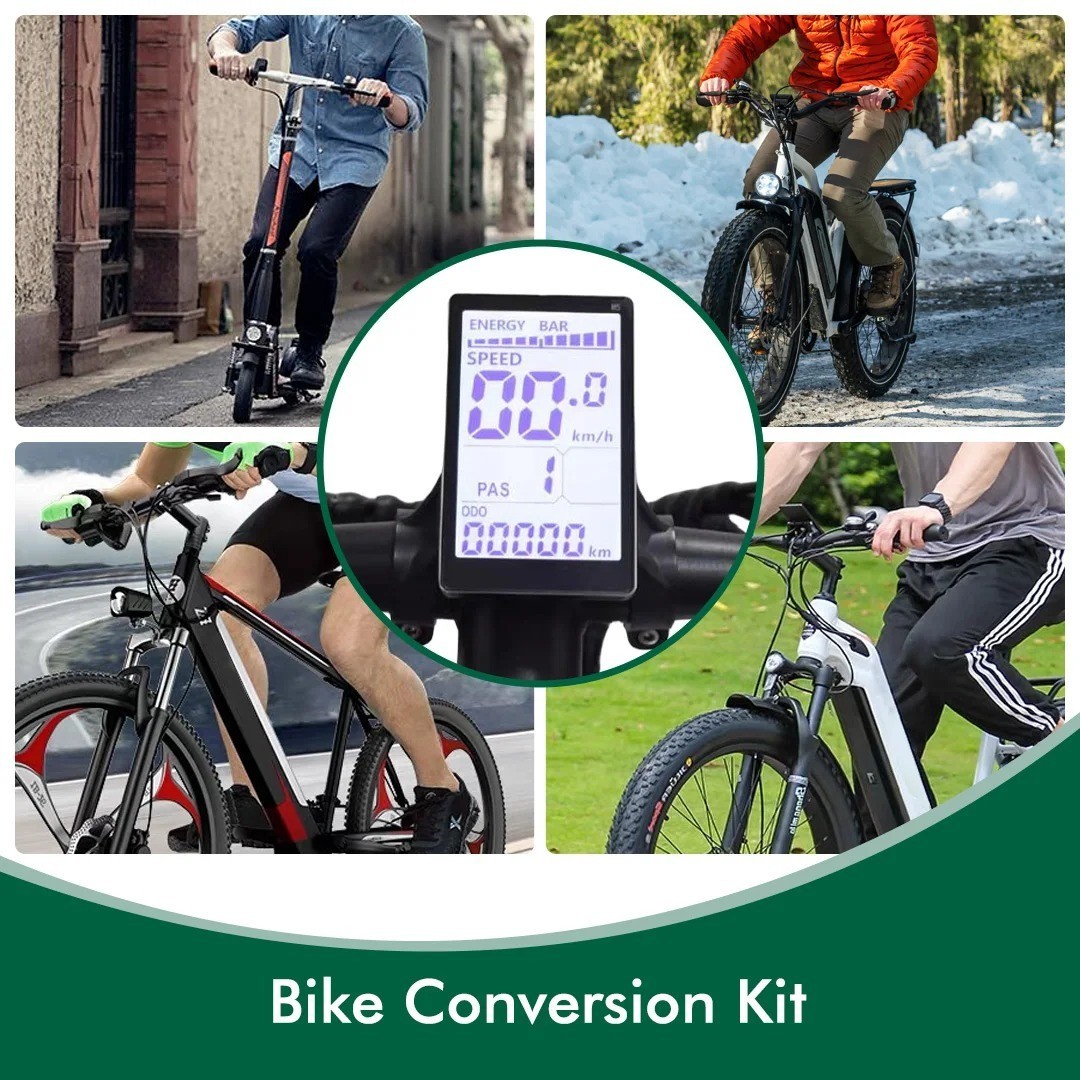 UART2 M5 24V 36V 48V Electric Bicycle Colorful Display E Scooter LCD Panel With