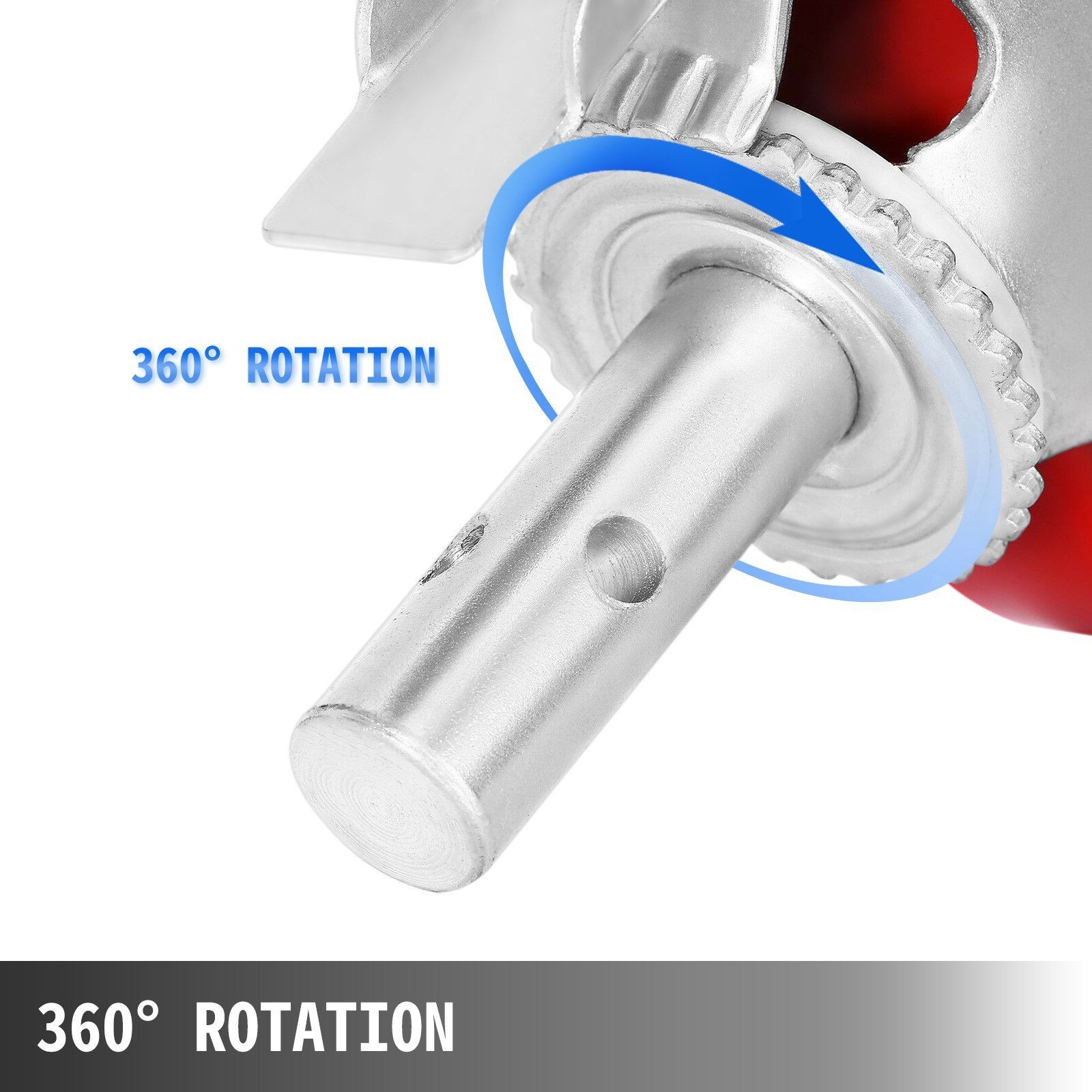 4x 8″ 4400lb Locking Brakes & Polyurethane Wheels for Scaffolding & Workbench
