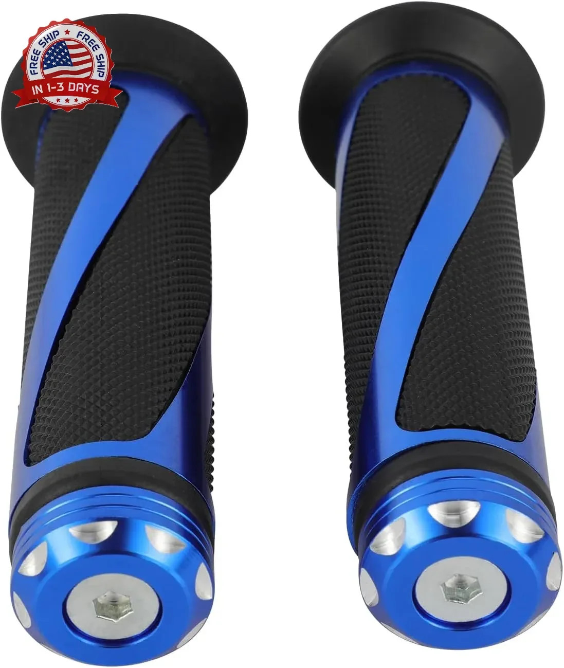 7/8″ 22mm ATV Handlebar Grips Non-Slip Universal for Foreman Recon Raptor Grizzl