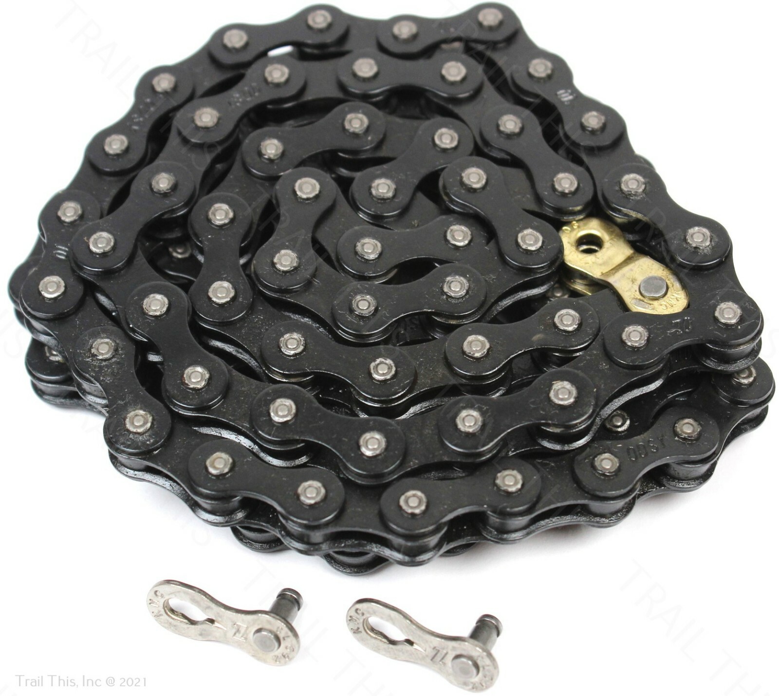 Odyssey Bluebird Black Single-Speed 1/2″ x 1/8″ BMX Bike Chain 112-Links