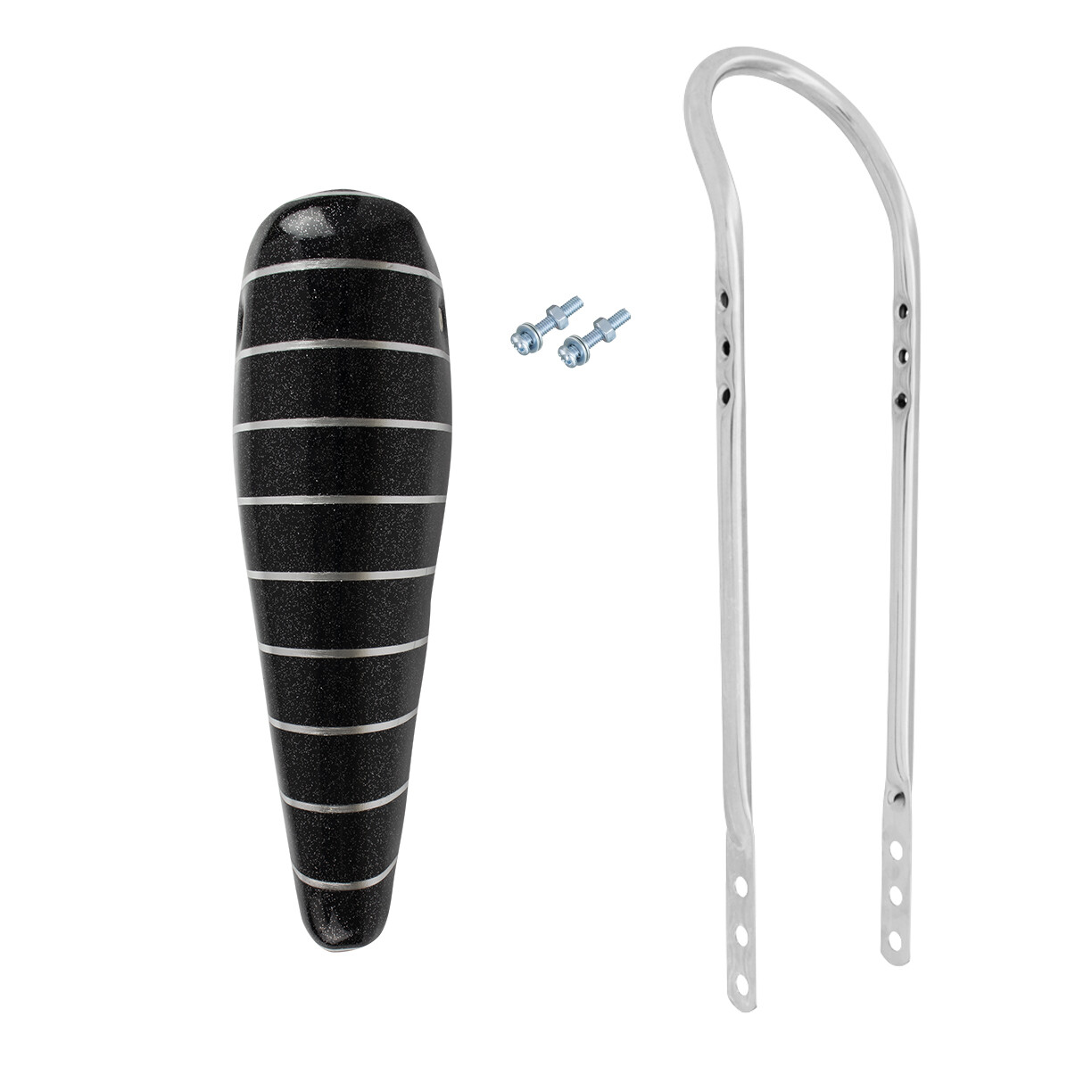 16″ OG ORIGINAL LOWRIDER Black/Silver BANANA SEAT W/Chrome SissyBar 16″ Bicycle