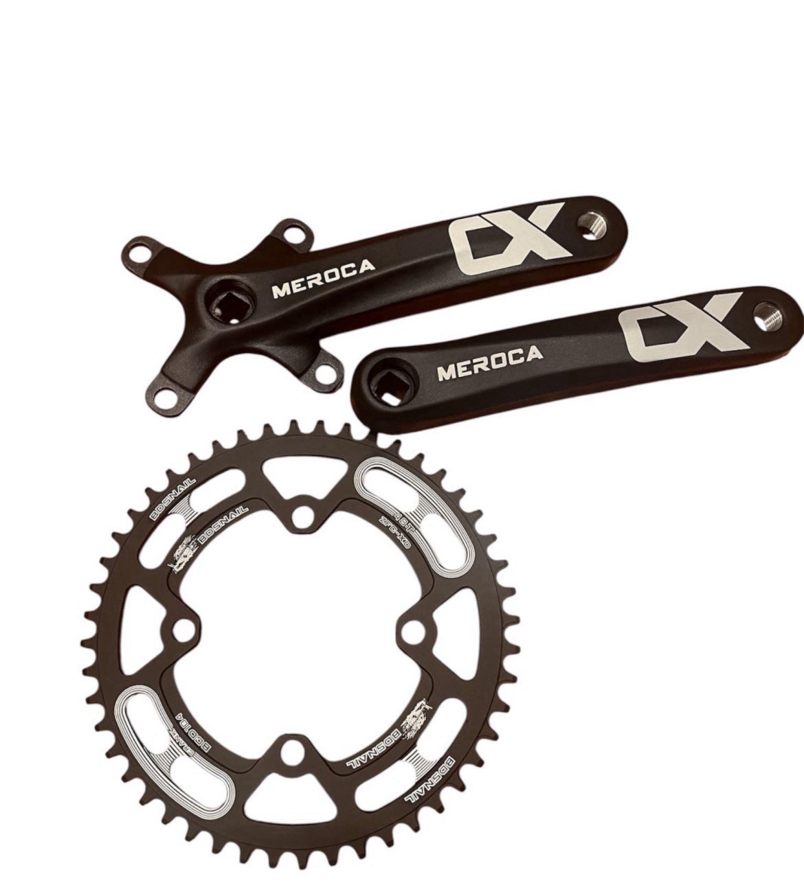 48t Mountain Bike Narrow Wide Teeth 104BDS Sprocket With Meroca Cranks