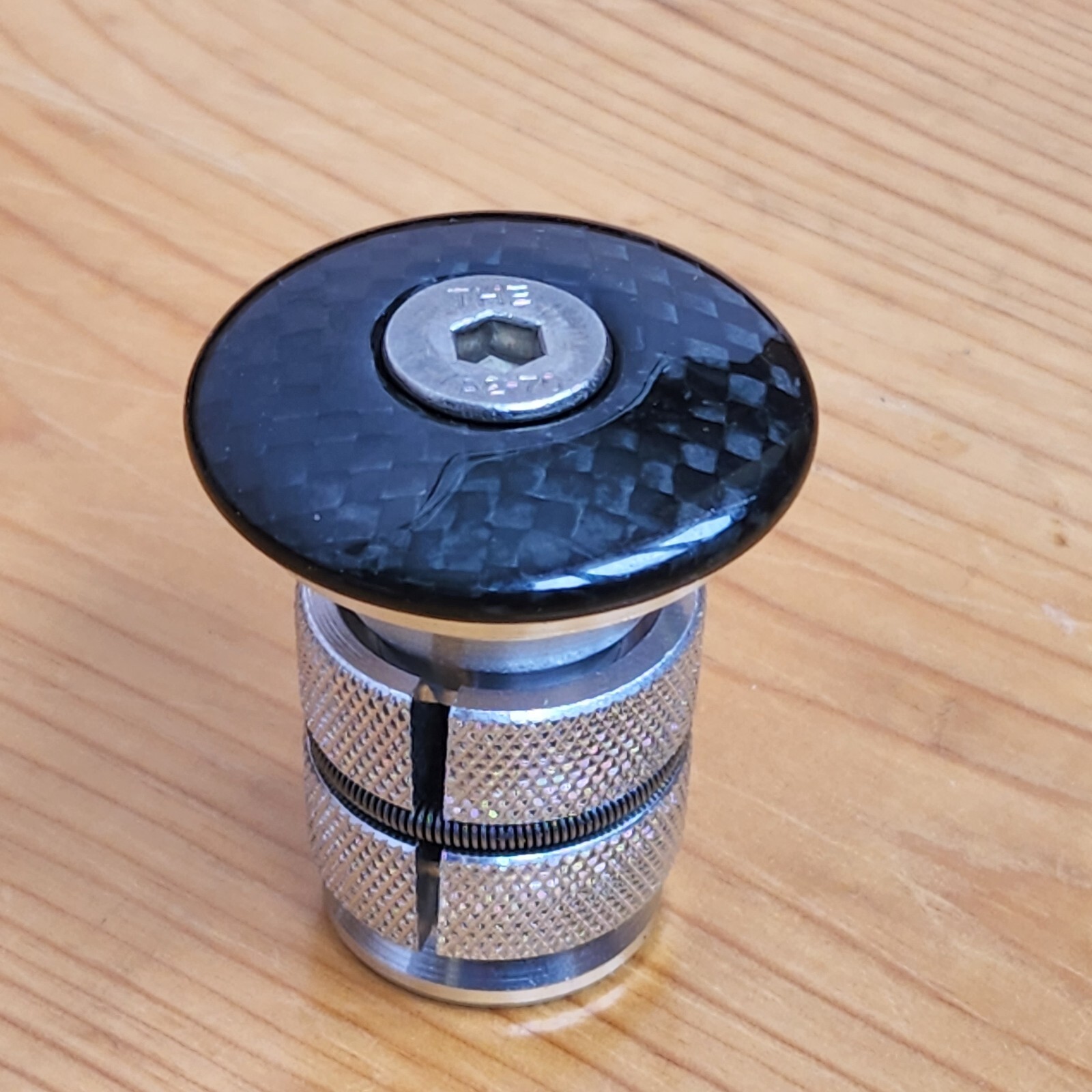 Genuine THE Carbon Steerer Compression Stem Cap, 1-1/8″, 40g, Carbon Cap, New
