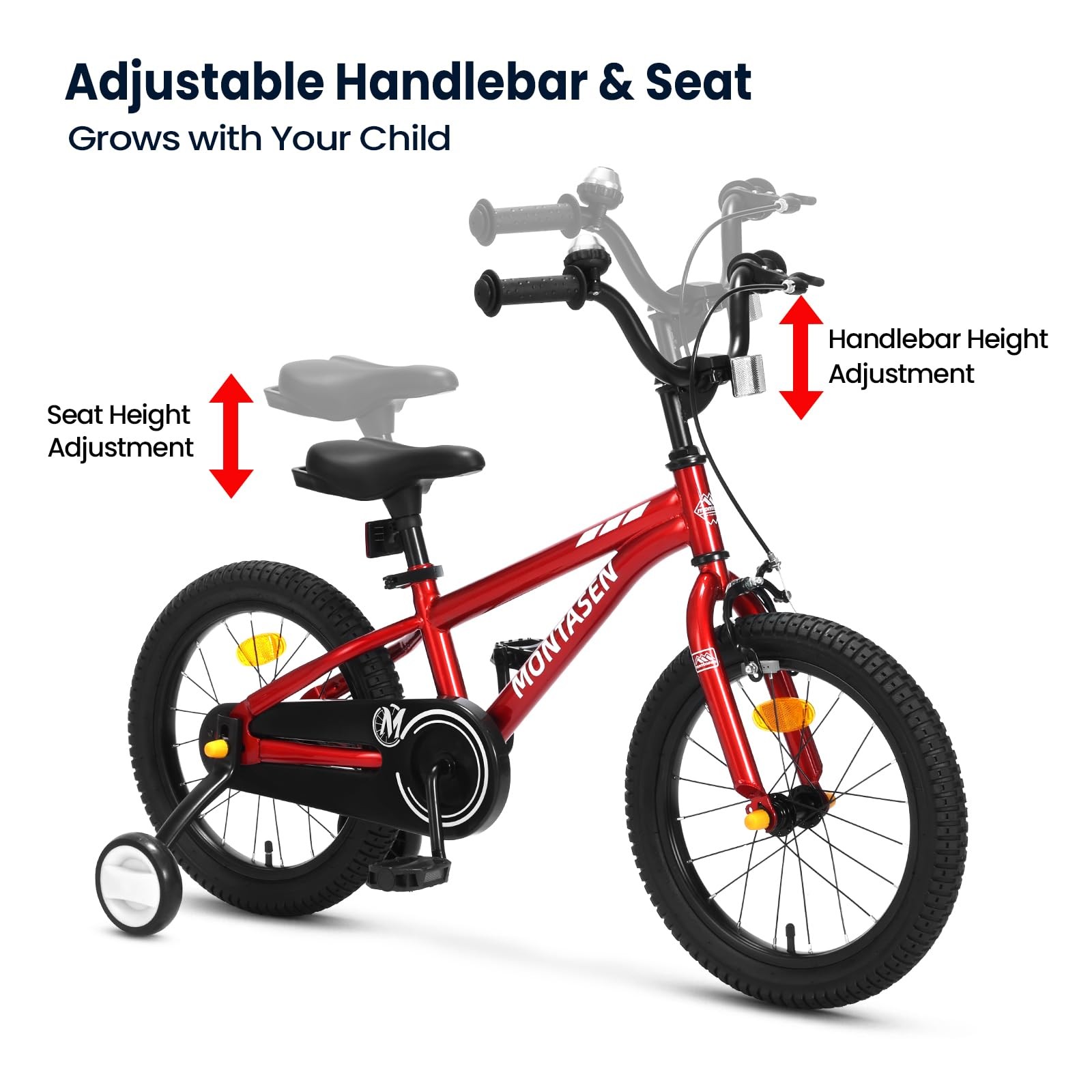 Montasen Kids Bike For 3-10 Years Old 12 14 16 18 Inch Boys Girls Toddler Bike