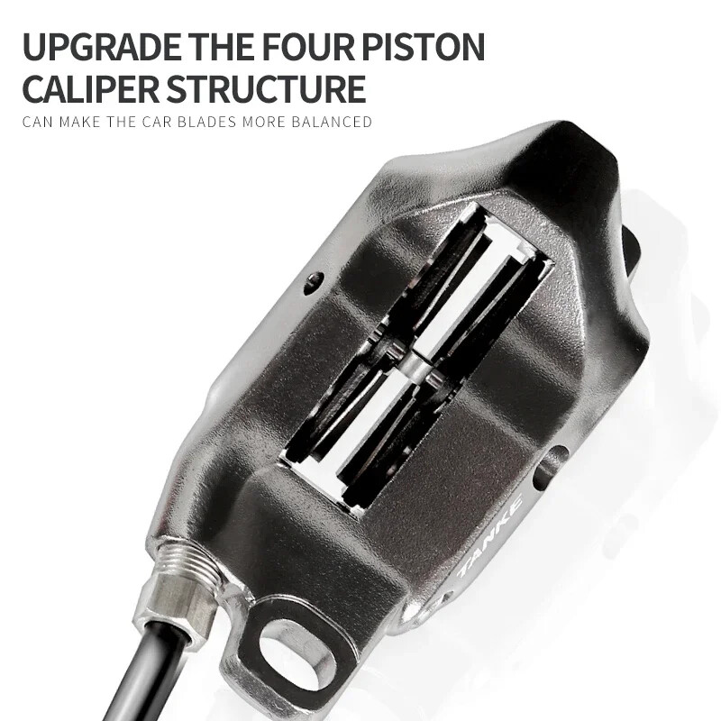4 Pistons Mountain Road Bike Hydraulic Disc Brake 900/1700mm Oil Pressure Brake