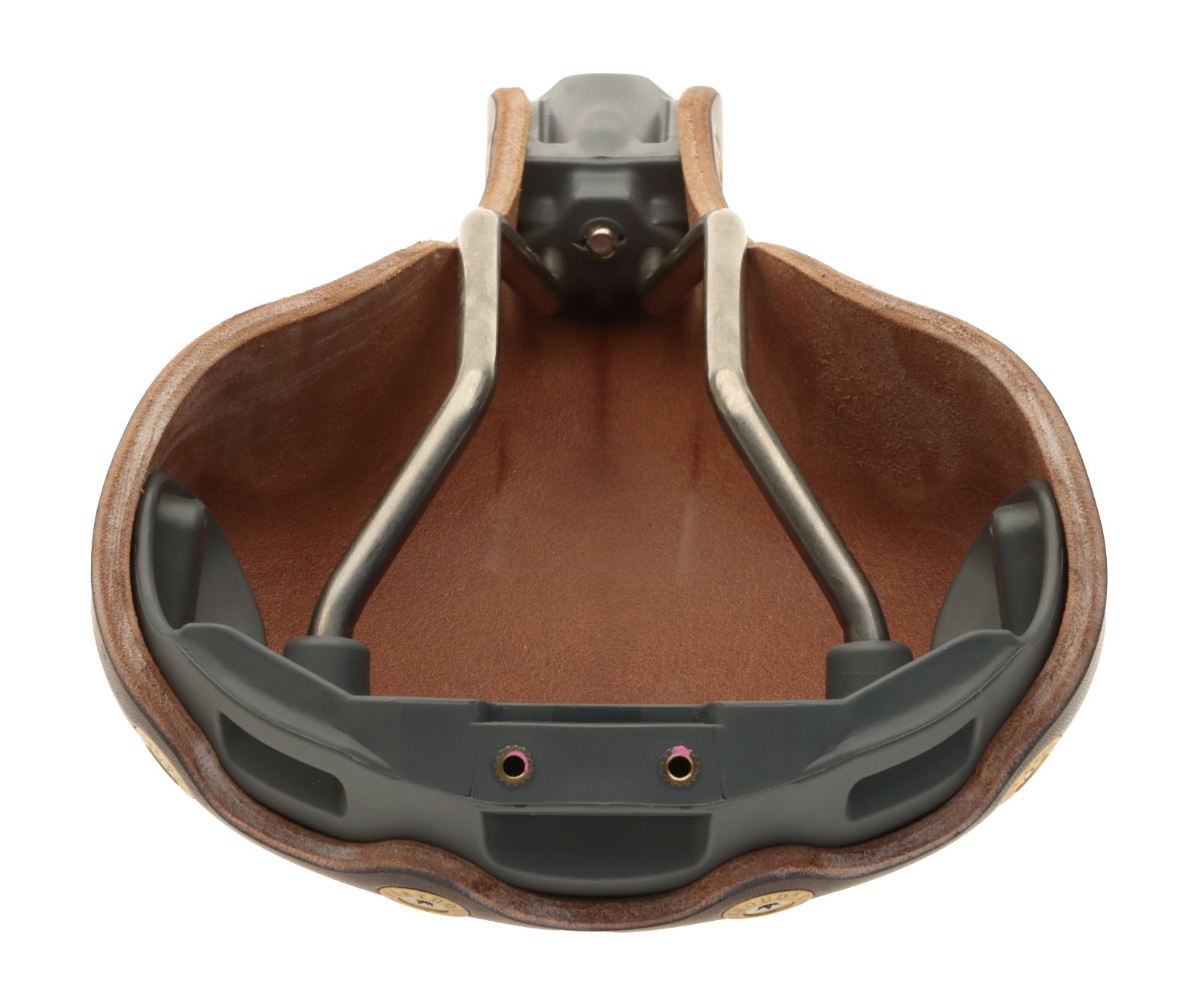 Gilles Berthoud Agnel Saddle Titanium Rails Hard Leather Black NEW NOS NIB