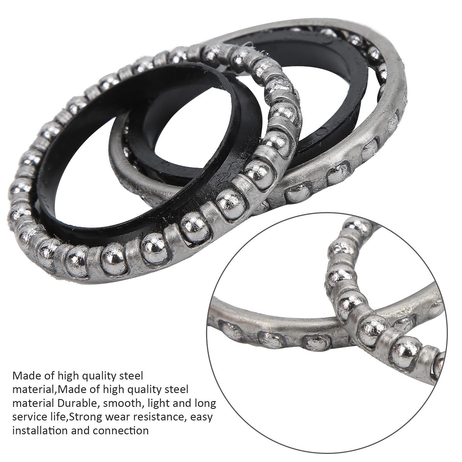 Steering Ball Bearing, Steel 37mm/1.5in Electric Scooter Steering Ball Bearin…