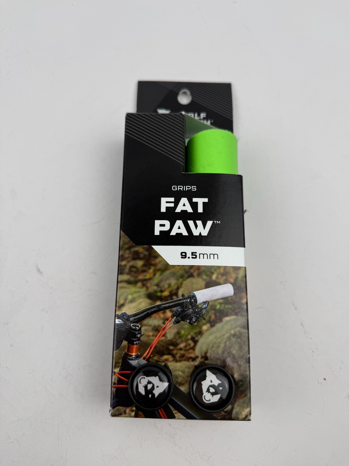 Wolf Tooth Fat Paw 9.5mm Handlebar Grips Bright Green