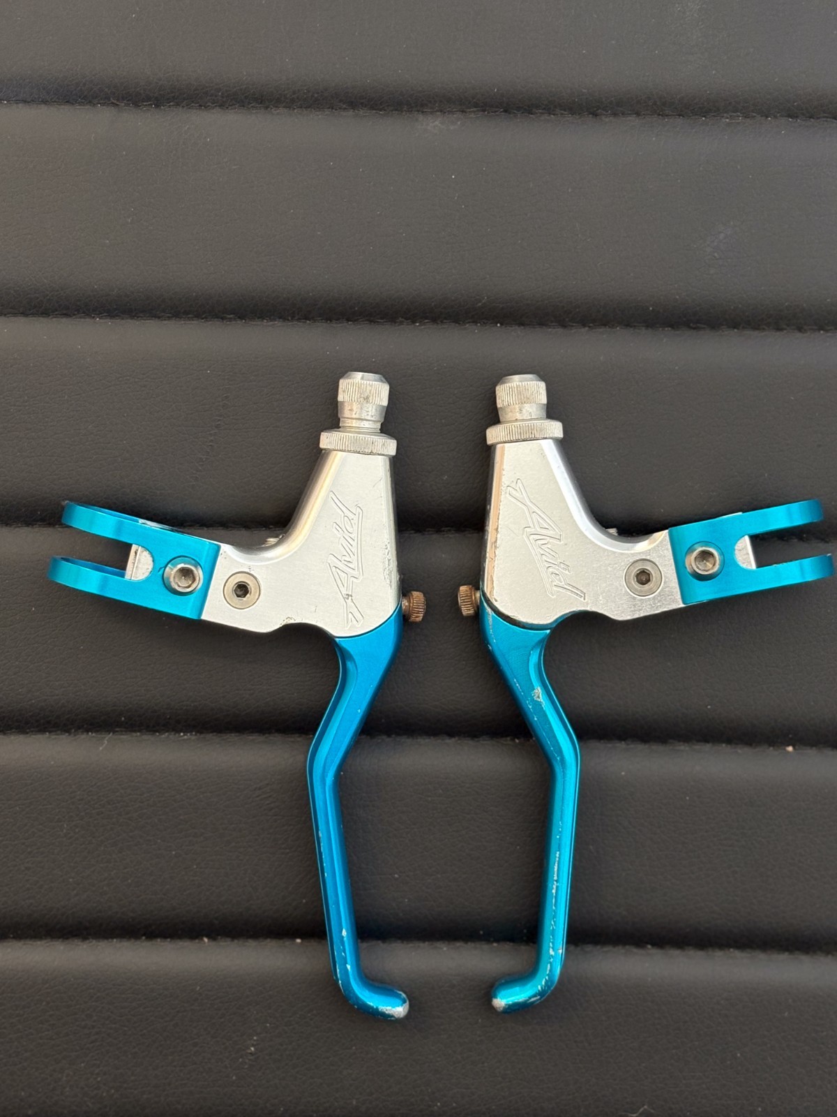 Vintage AVID Ultimate Brake Levers Anodized Turquoise MTB Mountain Bike 90’s