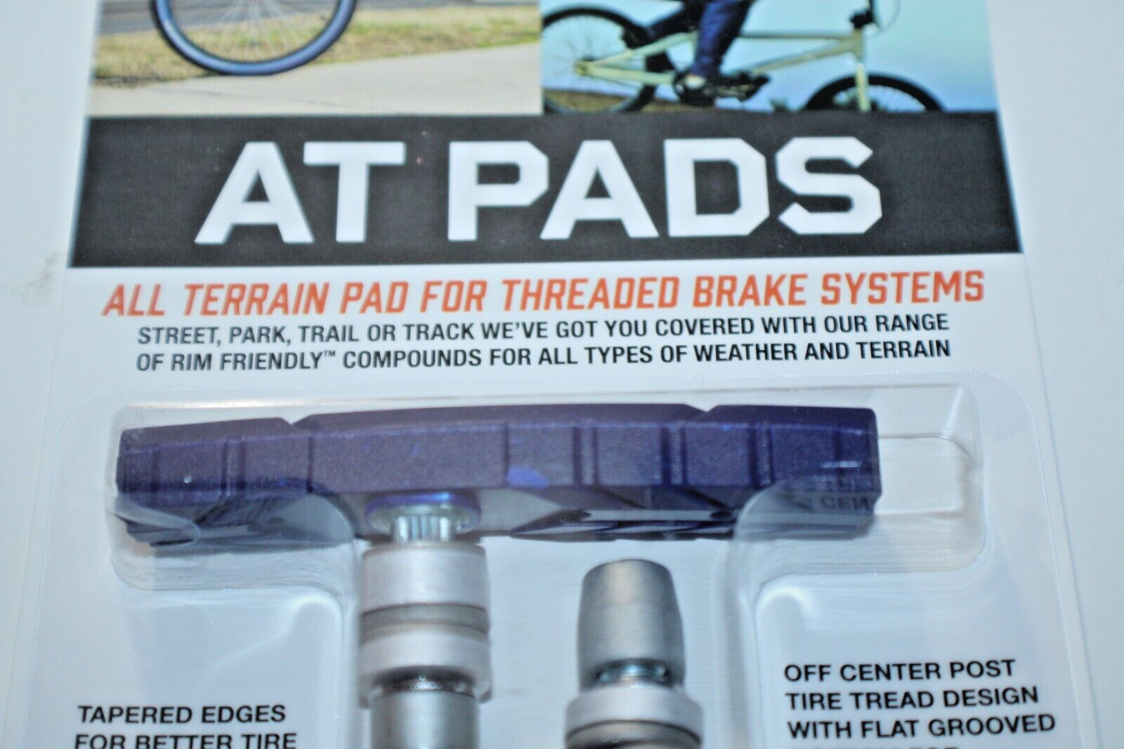 Kool-Stop AT Bike Brake Pad Set Front/Rear Dark Blue KS-ATDB Linear Free Shipper