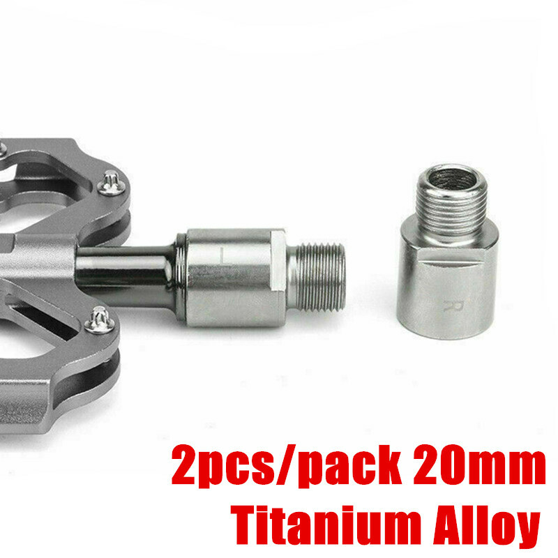 PROMEND 9/16» Crank Titanium Alloy Bike Spacers Steel Bicycle Pedals Extender