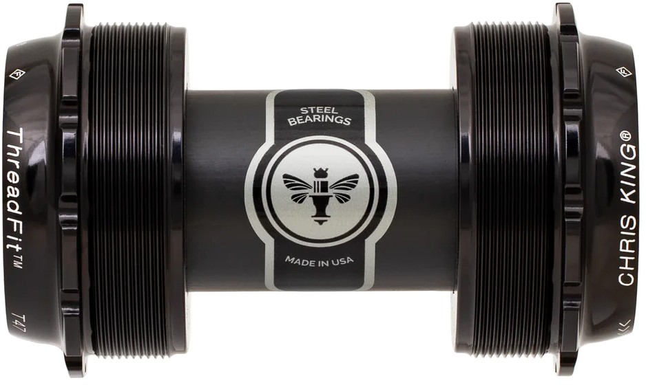 Chris King Threadfit Bottom Bracket – T47 68-73mm 24mm Spindle Black