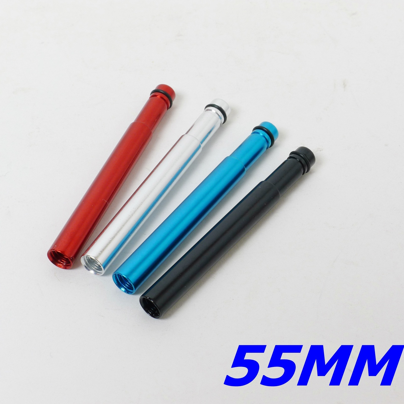 mr-ride 7075 CNC Presta Valve extenders 55mm Anodized Red 2pc