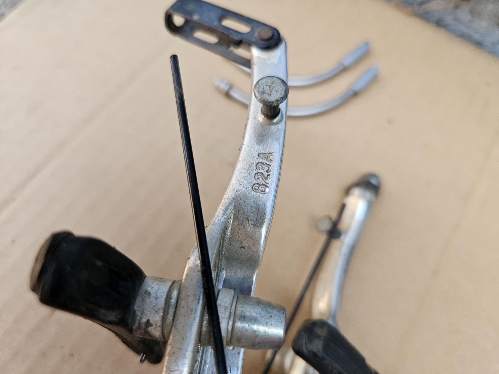 Tektro 823A Mountain Hybrid Bike V-Brakes Silver Front Rear Set + Kool Stop Pads