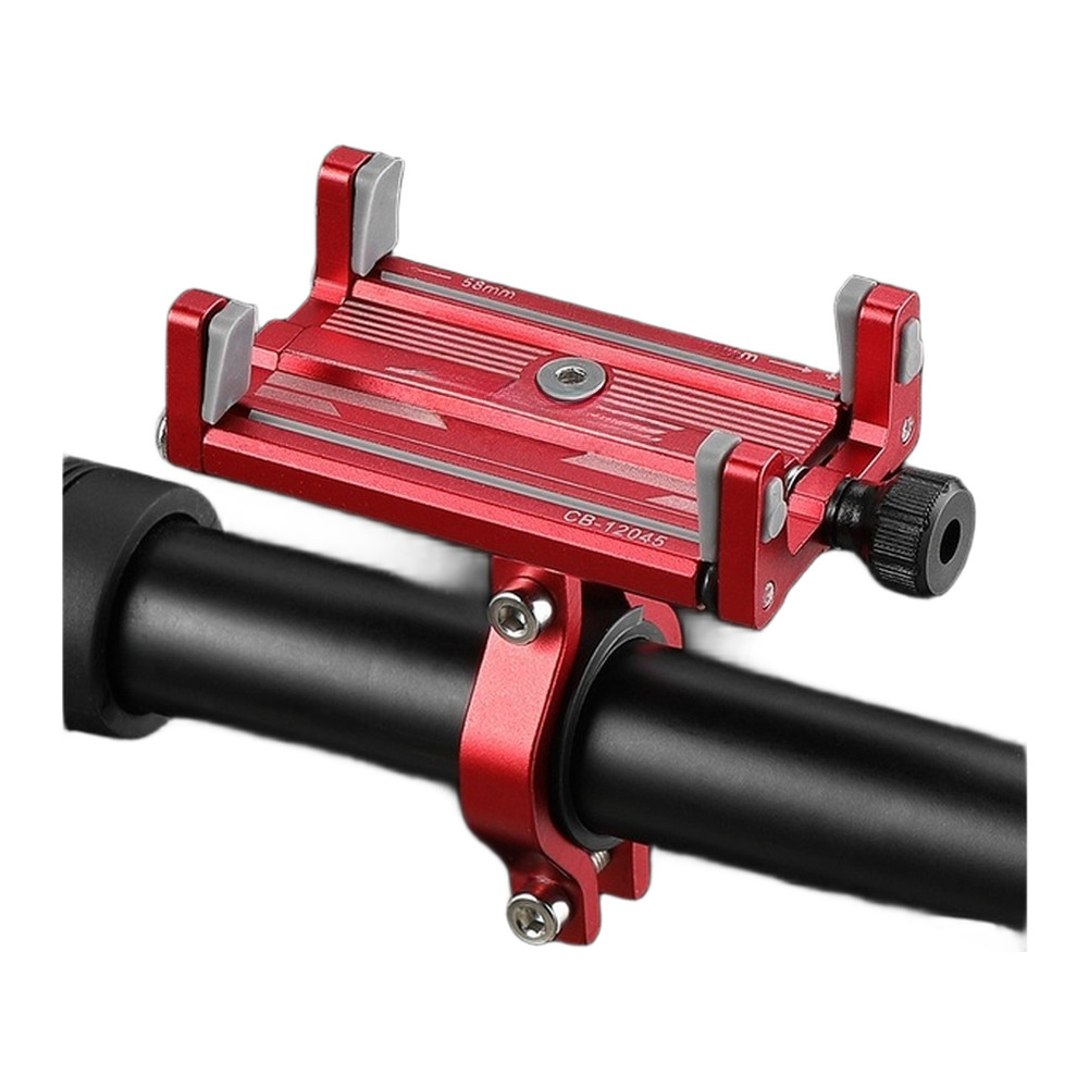 Aluminum Alloy Phone Holder for Bike 4-Claw Mechanical Lock 58mm to 88mm